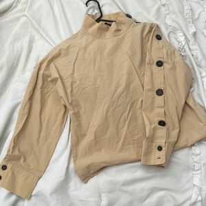 Khaki Zara blouse